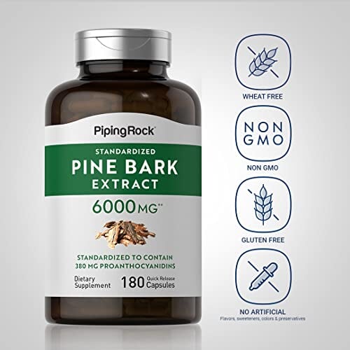 Piping Rock Pine Bark Extract Capsules 6000 mg Back to results Amazon