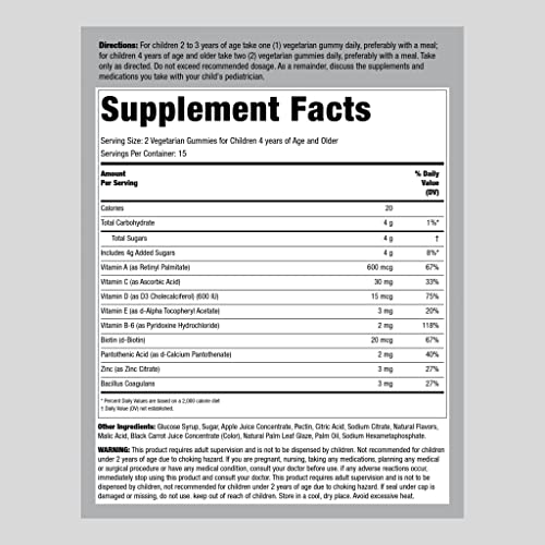 Kids Multivitamin with Probiotic Gummy | 30 Count Supps247 - Image 2