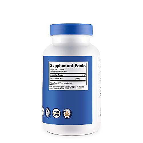 Nutricost Ox Bile Capsules 500mg Per Serving liver support SUPPS247 - Image 5