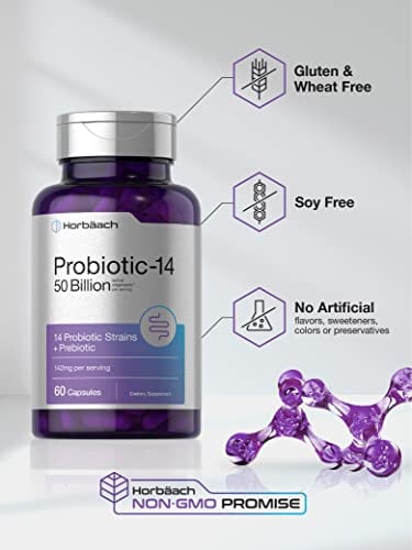 Probiotics with Prebiotics | 60 Capsules by Horbaach Back to results Amazon