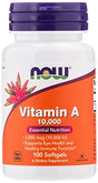 Now Foods Vitamin A 10,000 IU 100 Sgels Vitamins & Supplements SUPPS247 