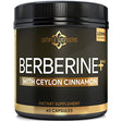 Berberine 1200mg HCL Plus Ceylon Cinnamon anti stress, adrenal rebuild, supps247 