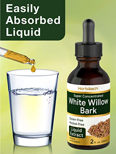 White Willow Bark Extract | 2 fl oz | Alcohol Free Liquid Tincture Pain & Fever supps247