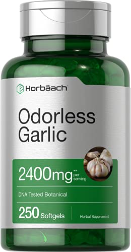 Horbaach Odorless Garlic 1200 mg Garlic supps247 - Image 1