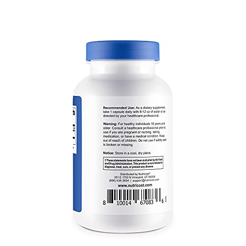 Nutricost Ox Bile Capsules 500mg Per Serving liver support SUPPS247