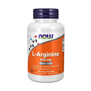 NOW L-Arginine 500 mg, 100 Capsules L-Arginine supps247 