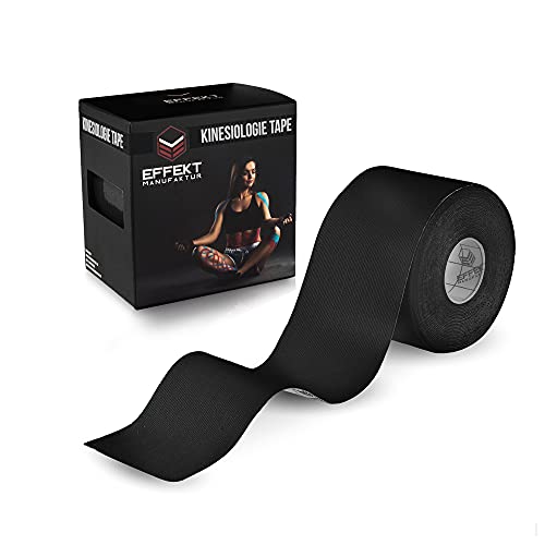 Elastic Physio Tape for Muscle Support and Injury Recovery Tape & Supplies supps247 Black