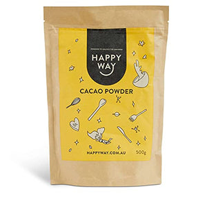 Organic Raw Cacao Powder (500g) By Happy Way GENERAL HEALTH SUPPS247