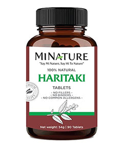 Haritaki Tablets by mi nature| 90 tablets, 1000 mg Multivitamins & Minerals SUPPS247 