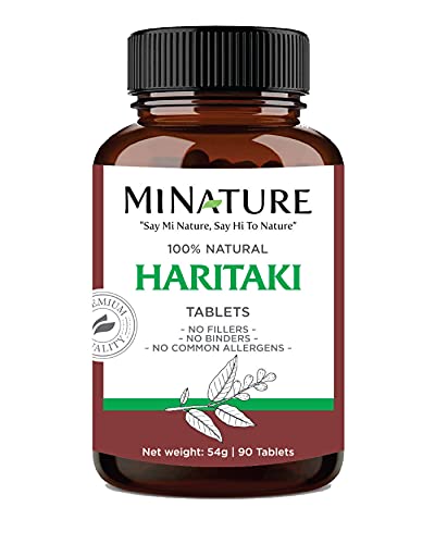 Haritaki Tablets by mi nature| 90 tablets, 1000 mg Multivitamins & Minerals SUPPS247 