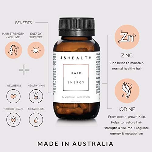 JSHealth Vitamins Hair and Energy Formula Hair Regrowth Treatments supps247 - Image 5