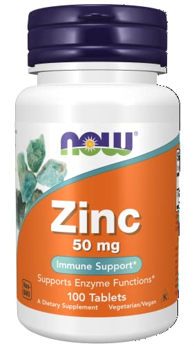 NOW Supplements, Zinc (Zinc Gluconate) 50 mg 100 Tablets Back to results Amazon  - Image 1