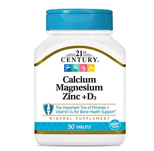 21st Century Cal, Mag, Zinc + D Vitamins, Minerals & Supplements supps247 