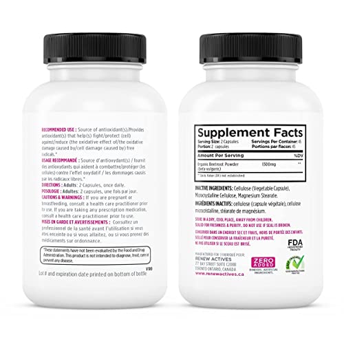 Renew Actives Organic Beetroot Supplement: 1300mg Vitamins & Supplements supps247 - Image 3