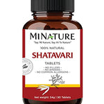 Shatavari Tablets by mi Nature -90 Tablets, 1000mg Bathing SUPPS247 