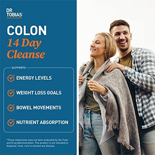 Dr. Tobias Colon 14 Day Cleanse, Advanced Gut Cleanse Detox for Women & Men with Cascara Sagrada, Psyllium Husk & Senna Leaf, Non-GMO Colon Cleanse, 28 Capsules (1-2 Daily) Detox & Cleanse Amazon  - Image 3