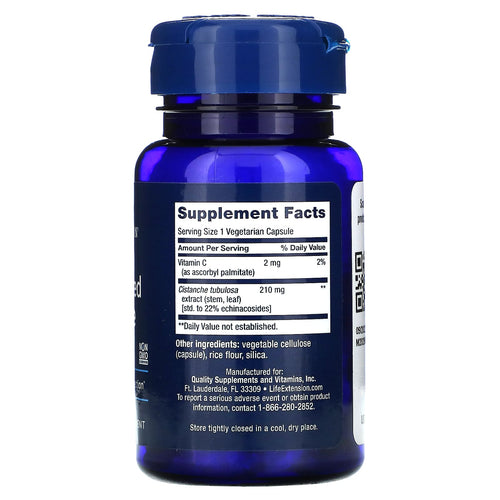 Life Extension, Standardized Cistanche, 30 Vegetarian Capsules supps247 