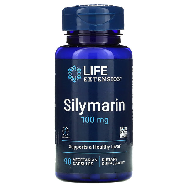 Life Extension, Silymarin, 100 mg, 90 Vegetarian Capsules supps247 