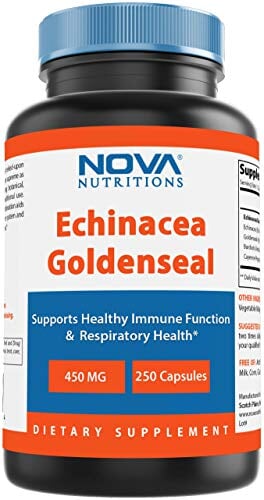 Nova Nutritions Echinacea Goldenseal Complex 450 mg Back to results supps247 - Image 1
