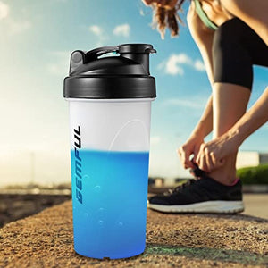 Buy- GEMFUL Shaker Bottle for Protein Mixes BPA-Free Leak Proof Smothies Mixer Water Cups 2 Pack- SUPPS247 Vitamins & Supplements supps247