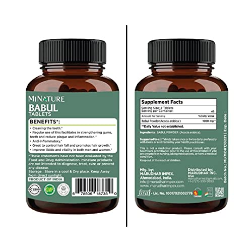 Babul Tablets- 90 Tablets, 1000 mg Ginseng SUPPS247  - Image 2