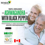 Organic ASHWAGANDHA Capsules: 1300 Mg herbs supps247