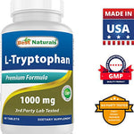 Best Naturals L-Tryptophan 1000 Mg Vitamins & Supplements supps247