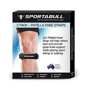 Knee Patella Strap 2 Pack Pain Relief & Stabilizer Leg & Foot Supports supps247
