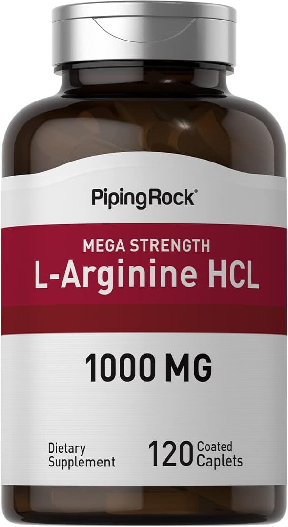 Piping Rock L-Arginine HCl 1000 mg | 120 Caplets General Amazon 