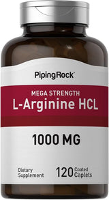 Piping Rock L-Arginine HCl 1000 mg | 120 Caplets General Amazon 