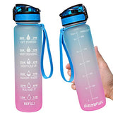 Water Bottle with Time Marker 1L Accessories supps247