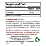 L-Arginine Powder 4600mg PRE WORKOUT SUPPS247