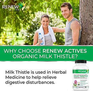 Renew Actives Milk Thistle Capsules: 300mg 120 Veggie Pills Back to results Amazon