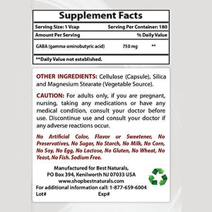 GABA Supplement 750mg Multivitamins & Minerals supps247