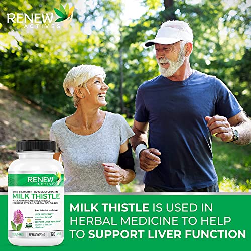 Renew Actives Milk Thistle Capsules: 300mg 120 Veggie Pills Back to results Amazon - Image 3