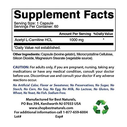 best naturals l carnitine Boost Energy with Best Naturals Acetyl L-Carnitine