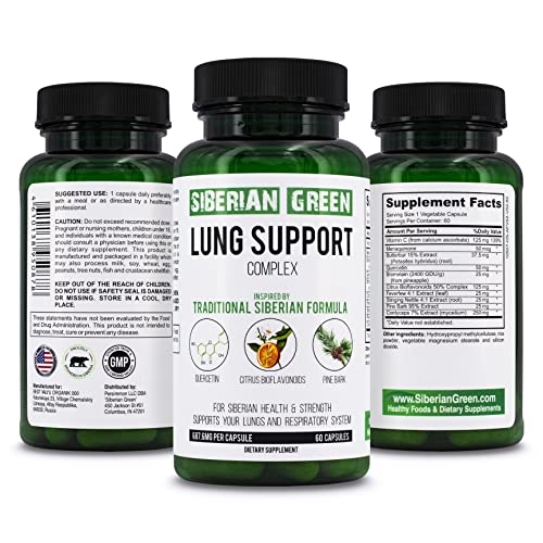 Siberian Green Lung Support Complex 60 Capsules GENERAL HEALTH supps247 - Image 1