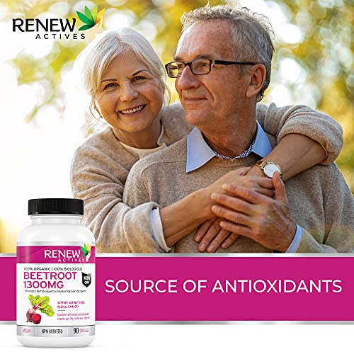 Renew Actives Organic Beetroot Supplement: 1300mg Vitamins & Supplements supps247