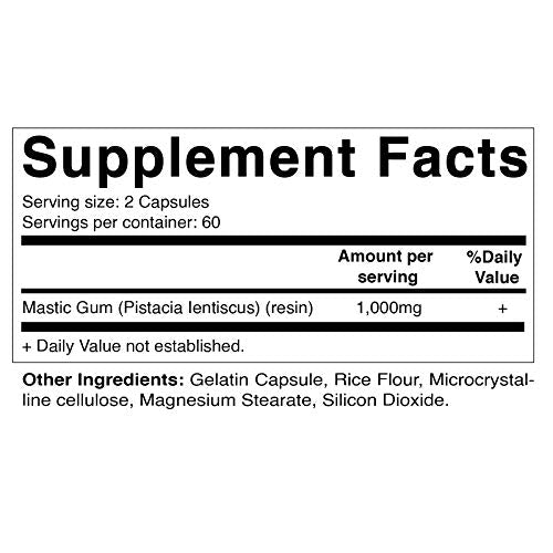Vitamatic Mastic Gum 1000mg per Serving - 120 Capsules Multivitamins & Minerals supps247 - Image 3