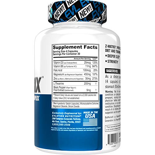 Evlution Nutrition Z Matrix Vitamins & Supplements supps247 - Image 3