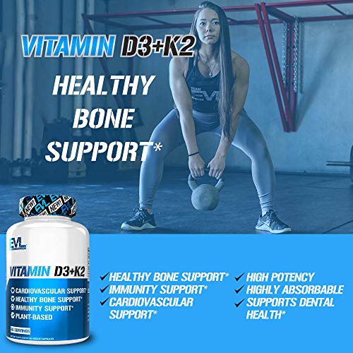 Evlution Nutrition Vitamin D3 + K2 60 Servings Back to results Amazon  - Image 3