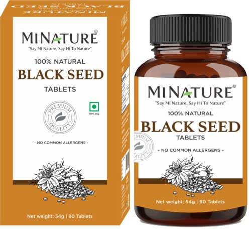 Black Seeds Tablets by mi Nature | 90 Tablets, 1000 mg Multivitamins & Minerals supps247 