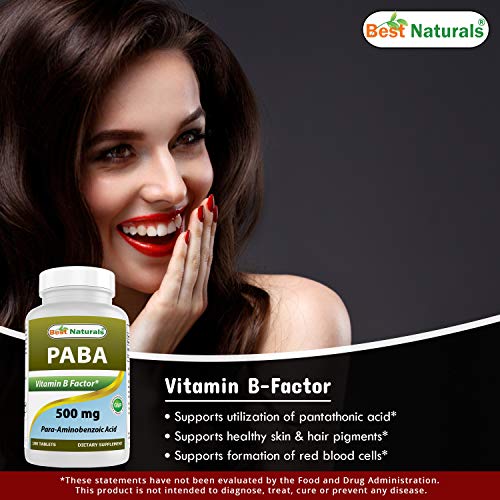 Best Naturals PABA 500 mg 180 Tablets Back to results supps247 - Image 4