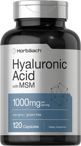 Hyaluronic Acid with MSM | 1000 mg | 120 Capsules by Horbaach