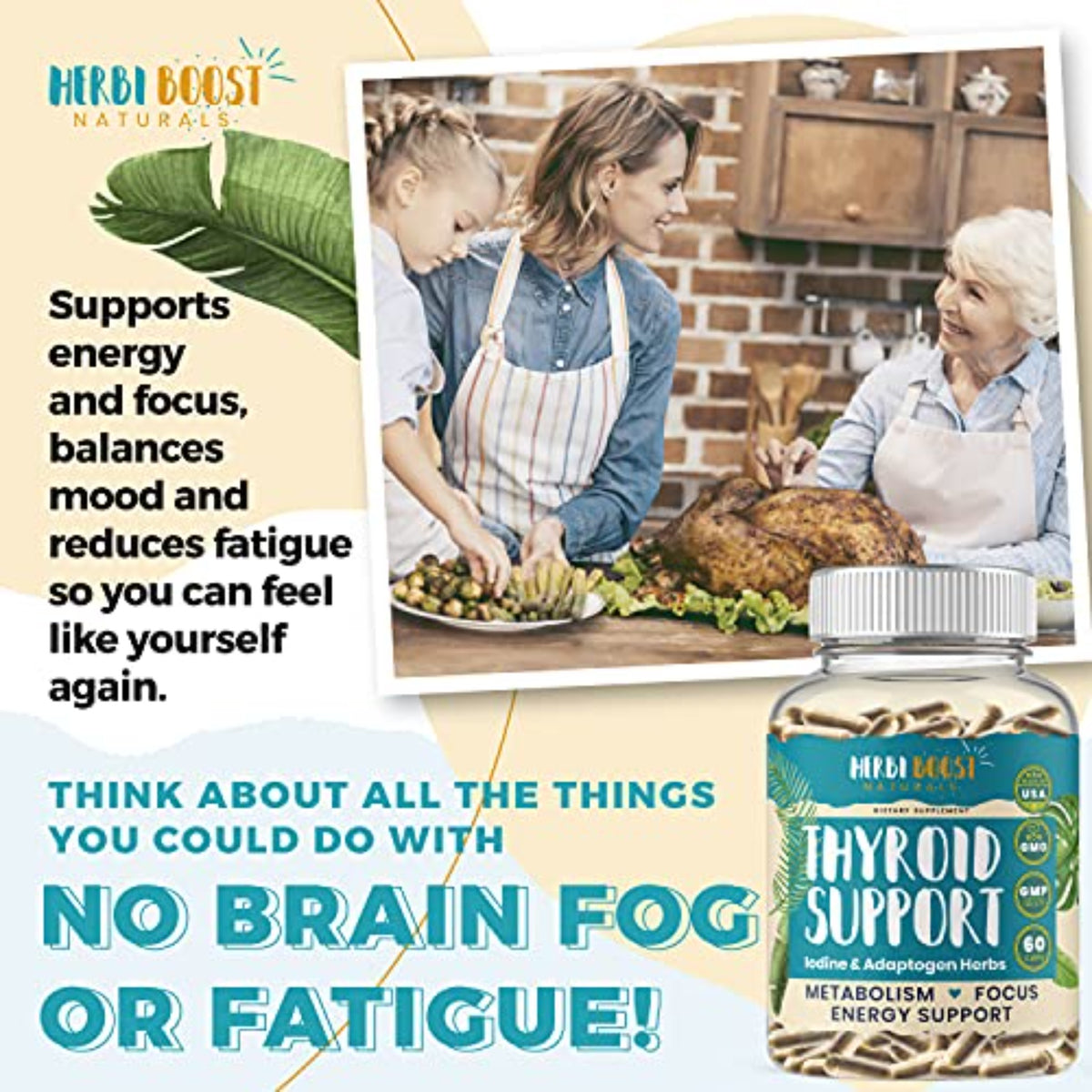 Thyroid Support with Iodine GENERAL HEALTH supps247 - Image 3