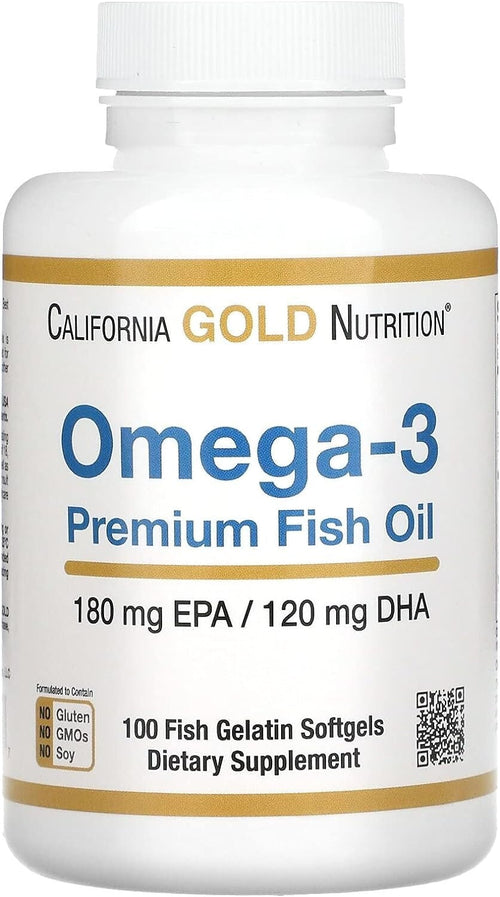 California Gold Nutrition Omega-3 Premium Fish Oil 100 Fish Gelatin Softgels General Not specified 