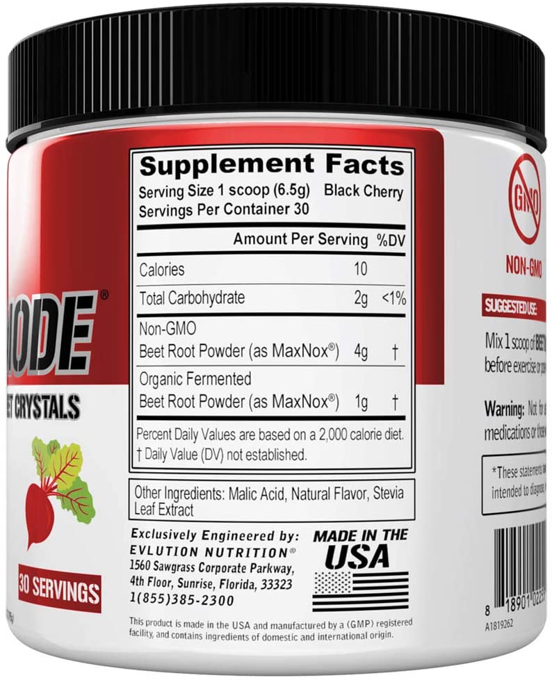 Evlution Nutrition Beet beet Mode (30 Servings) Vitamins & Supplements SUPPS247