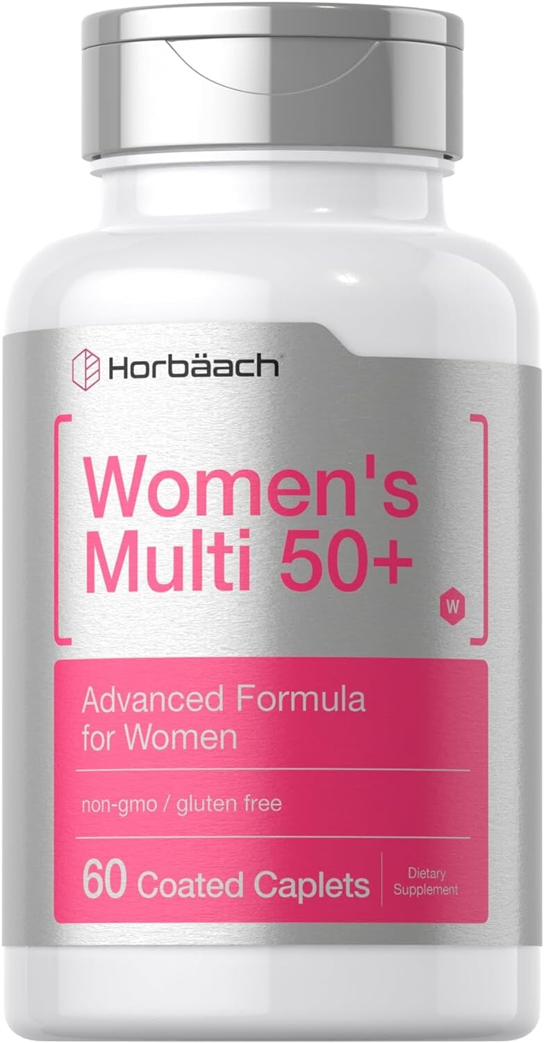 Women's Multivitamin 50 Plus | 60 Coated Caplets | Advanced Vitamin Formula | Non-GMO & Gluten Free Supplement | by Horbaach General Not specified  - Image 1