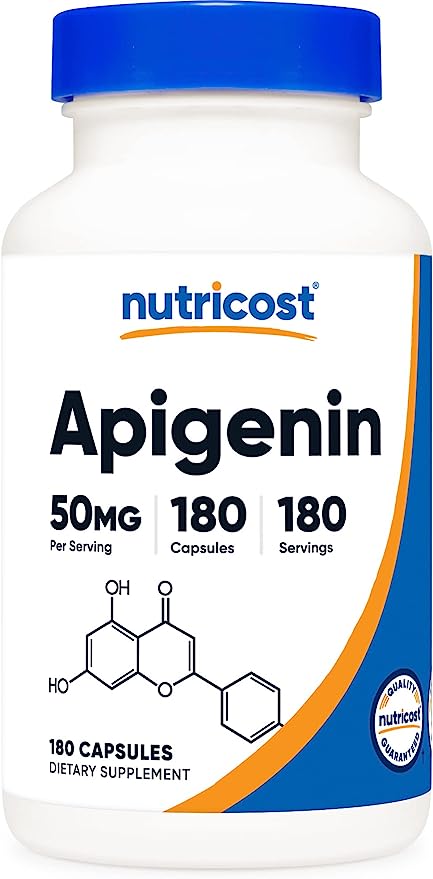 Nutricost Apigenin 50mg, 180 Capsules General Nutricost 