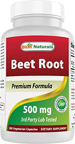 Best Naturals Beet Root Powder 500 Mg Capsules, 180 Count Multivitamins & Minerals supps247 